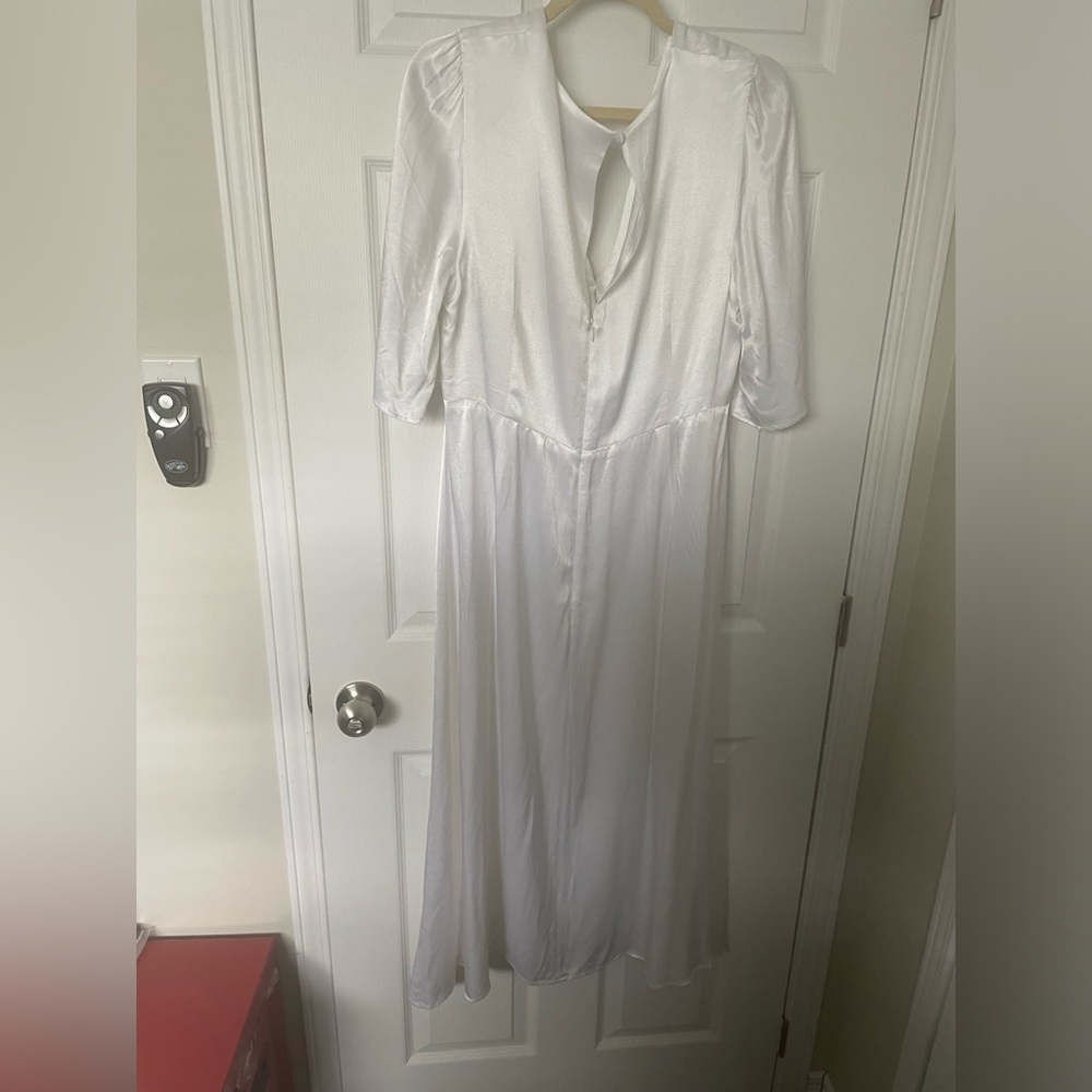 Park & Fifth Satin Kendall Tie Dress